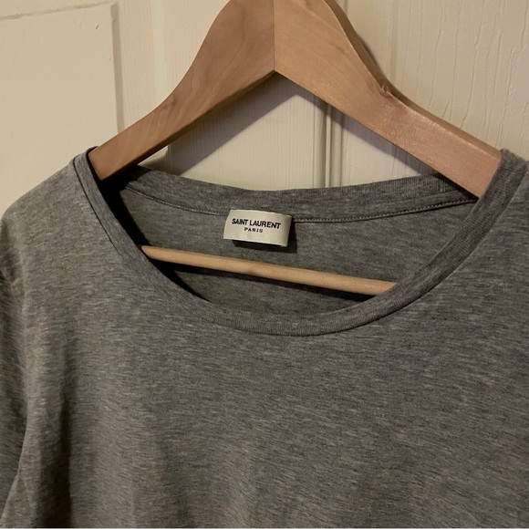 SAINT LAURENT RIVE GAUCHE T-SHIRT M GRAY - Picture 4 of 8